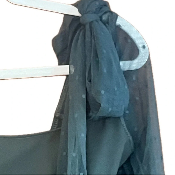 Free People Intimately Tongue Tied Bodysuit Dark Green | Size XS - Picture 6 of 10